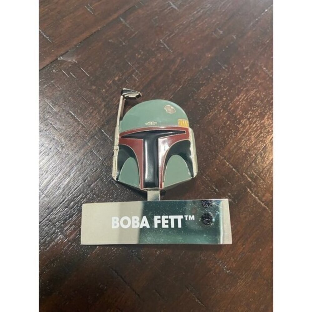 Star Wars Boba‎ Fett Large Helmet Metal Trading Pin with Hinge